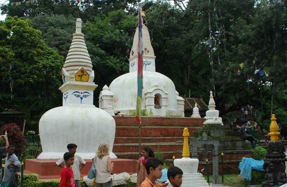 13 - Nepal - Kathmandu, stupa de Svayambhu Mahachaitya